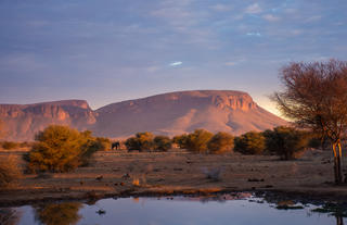 View of the Waterberg Massif from camp