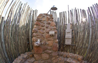 Outdoor Shower at 2 sleeper tent