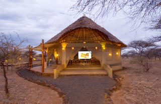 Baraza Conference tent by night