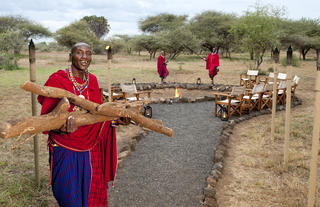 Massai at the Camp