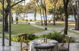 River view from dining terrace