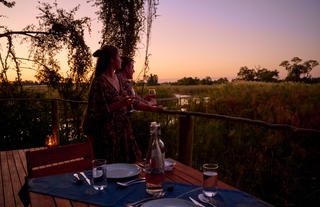 Main Dinning Area Overlooking the Okavango Panhandle
