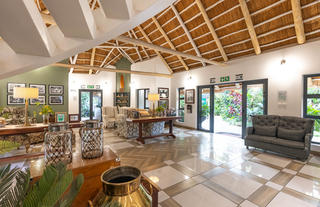 Main reception area in the hotel lobby