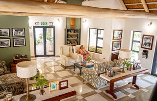 Main reception area in the hotel lobby
