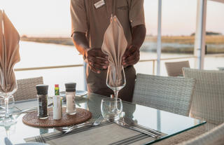 Chobe Princess Dining area