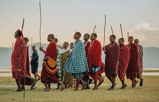 Maasai at Lake Manyara