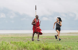 Run with a Maasai warrior