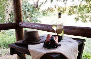 Wine at Sunset at Chisomo Safari Lodge 