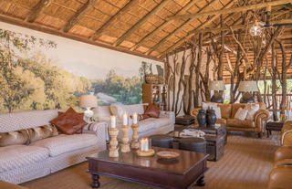 Beautiful out of Africa Lounge area 