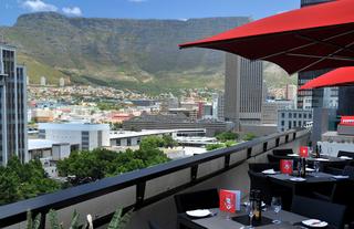 Table Mountain View from rooftop terrace, 11th floor 