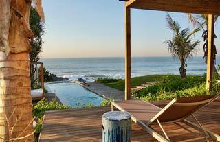 Pool View Room Terrace - view of pool and Indian Ocean