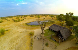Aerial view of Bomani Tented Lodge