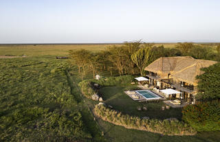 Segera House from the air