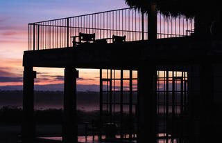 Segera Paddock House at dawn