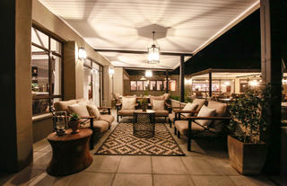 Outside lounge areas