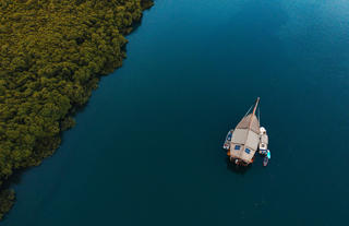 Aerial View of the dhow