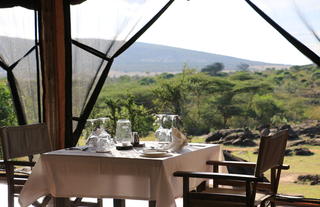 Guest dining area