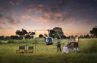 Helicopter and sundowners expereince