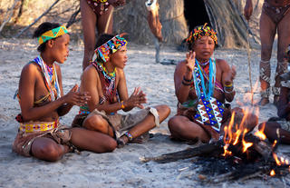 Traditional San Bushmen Woman 