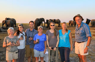 Sundowners at the Nehimba Seeps