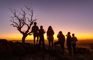 Sunset activity with guests