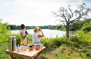 Coffee and Snacks on the Nile River