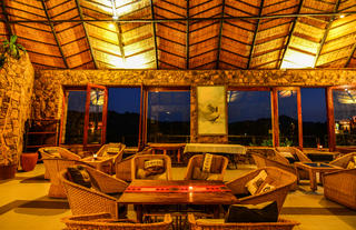 Matobo Hills Lodge Bar at Night
