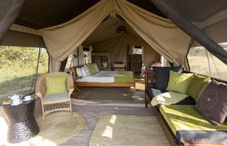 Serengeti North Wilderness Camp - double guest tent 