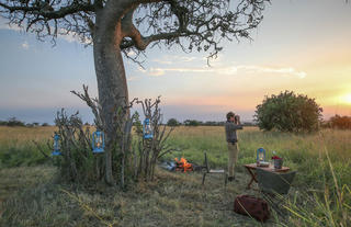 Serengeti North Wilderness Camp - outdoor dining 
