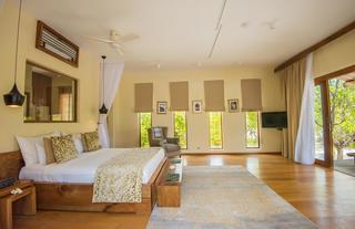 Each luxury villa bedroom is 55 sqm