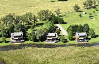 Aerial View Lakeside Lodges