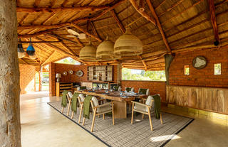 MAWIMBI Bush Camp Dining & Bar area