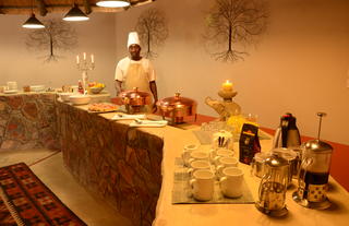 Breakfast and Buffet area in main lodge