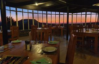 Dining room at sunset