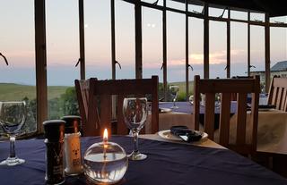 Dining room at sunset