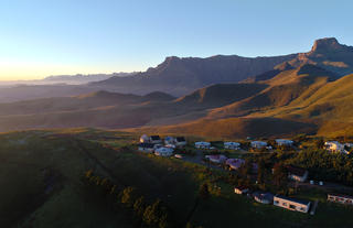 Witsieshoek Mountain Lodge in the morning light