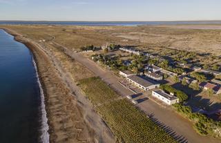 Bahia Bustamante from the air