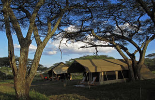 Classic camping unit in the southern serengeti