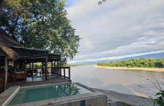 Decks overlooking Luangwa River