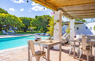 Outside Breakfast set up at the pool