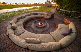 Jao Camp Riverside Fireplace