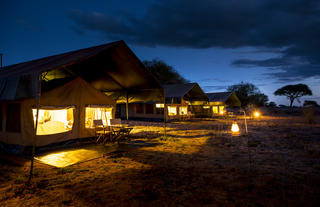 Tents by night