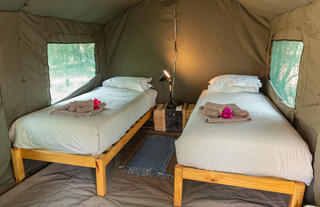 Tent interior