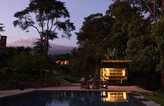 Dining under Kilimanjaro