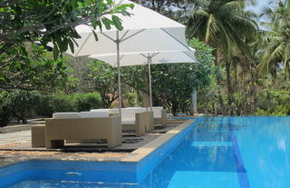 Poolside seating
