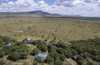 Amani House from the air