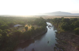 Perched on the edge of the Mara River