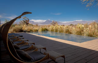 Outdoor Pool and view at Tierra Atacama