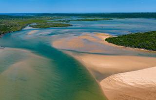 Kosi Mouth estuary, snorkeling site