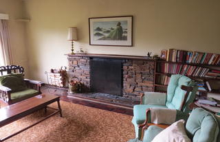 Lounge in Witchwood with cosy fireplace